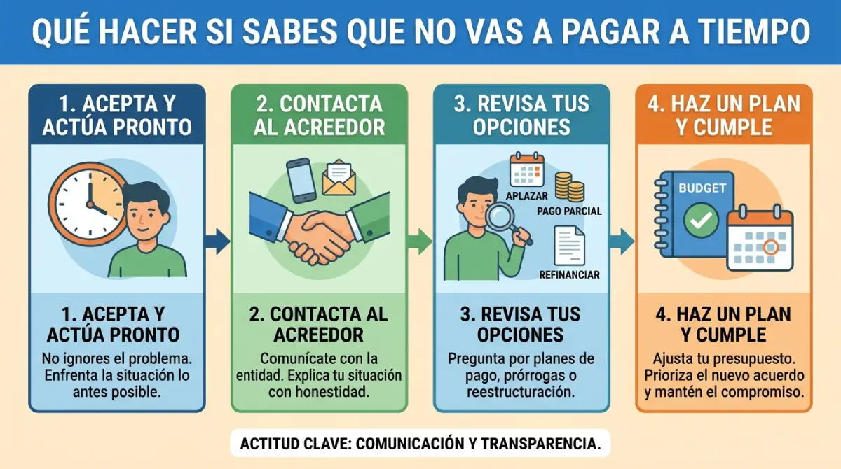Qué hacer si sabes que no vas a pagar a tiempo