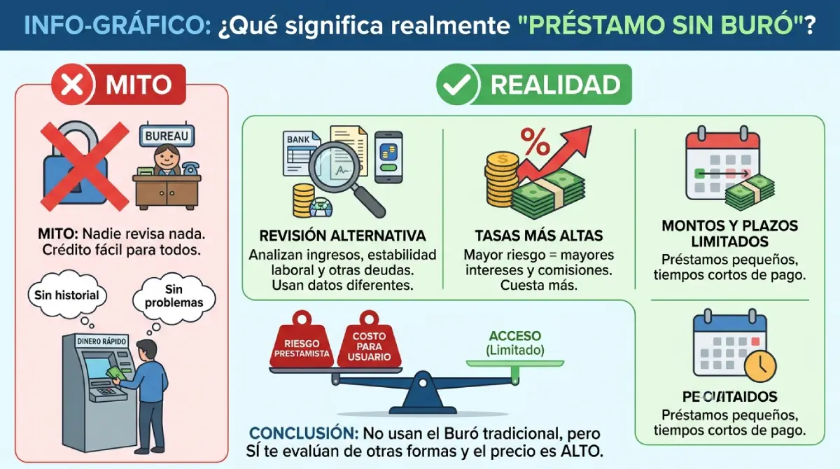 Cuándo sí conviene un préstamo sin buró